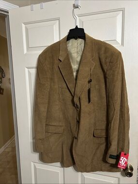 Men's Brown Corduroy Blazer Jacket